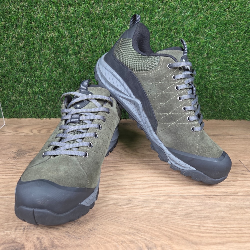 Pacific Mountain Mead Mens Hiking Shoes Green Waterproof Suede PM006301-060 11.5 - Picture 8 of 16